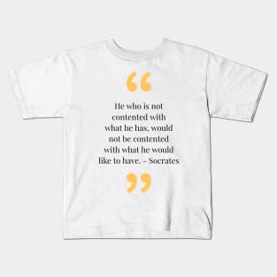 philosophy quotes Kids T-Shirt